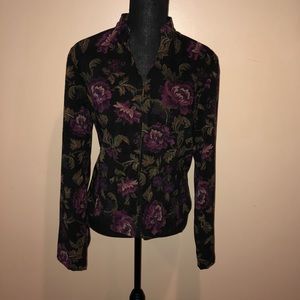 Large Floral Jacket, good condition!